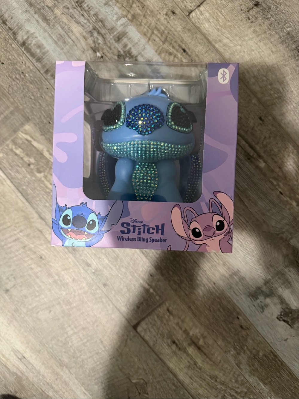 Disney Stitch Bling Wireless Speaker - Blue with Teal Rhinestones
